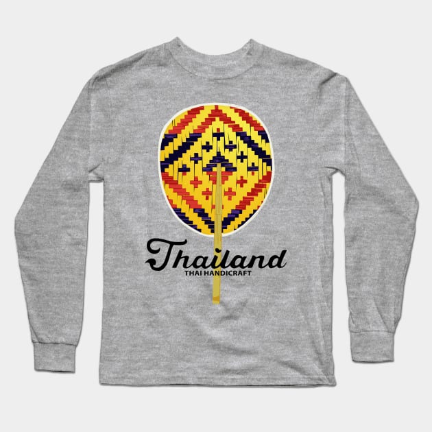 Classic Thai Handicraft Long Sleeve T-Shirt by KewaleeTee